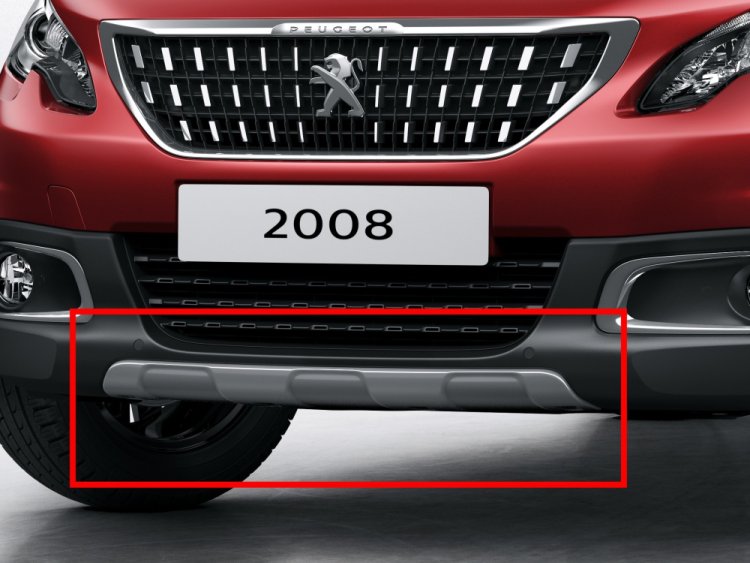 Peugeot 2008 Parlak Gri Ön Tampon Dekor Çıtası