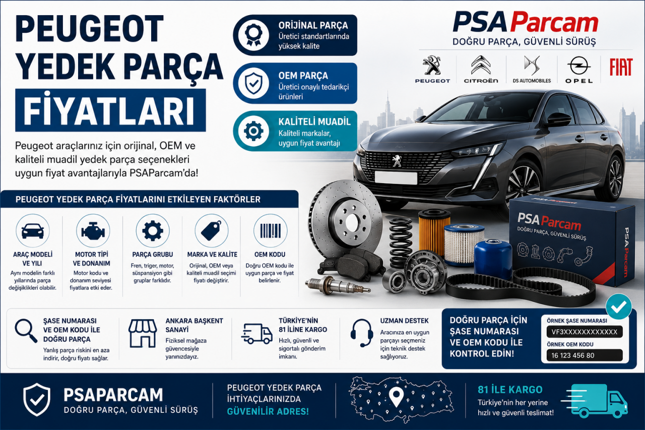 Peugeot Yedek Parça Fiyatları