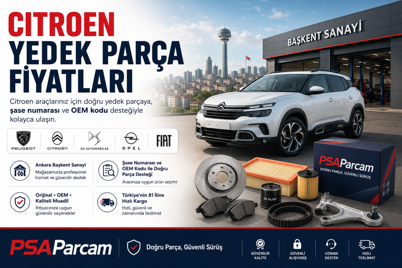 Citroen Yedek Parça Fiyatları