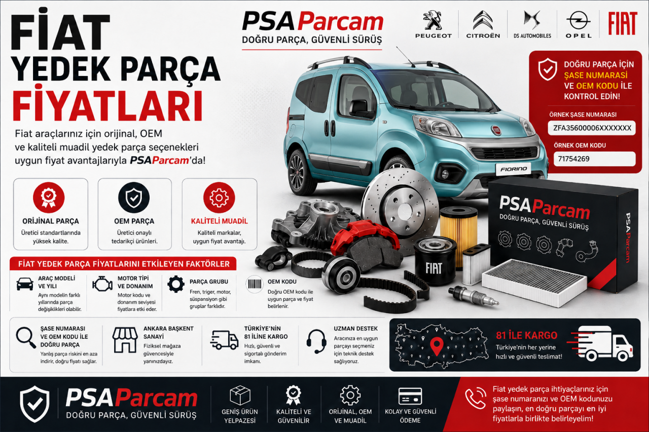 Fiat Yedek Parça Fiyatları