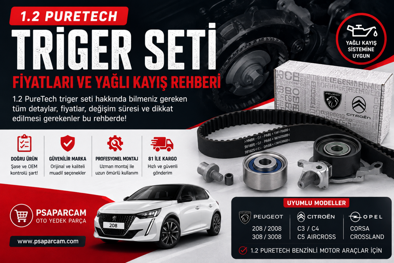1.2 PureTech Triger Seti Fiyatları ve Yağlı Kayış Rehberi