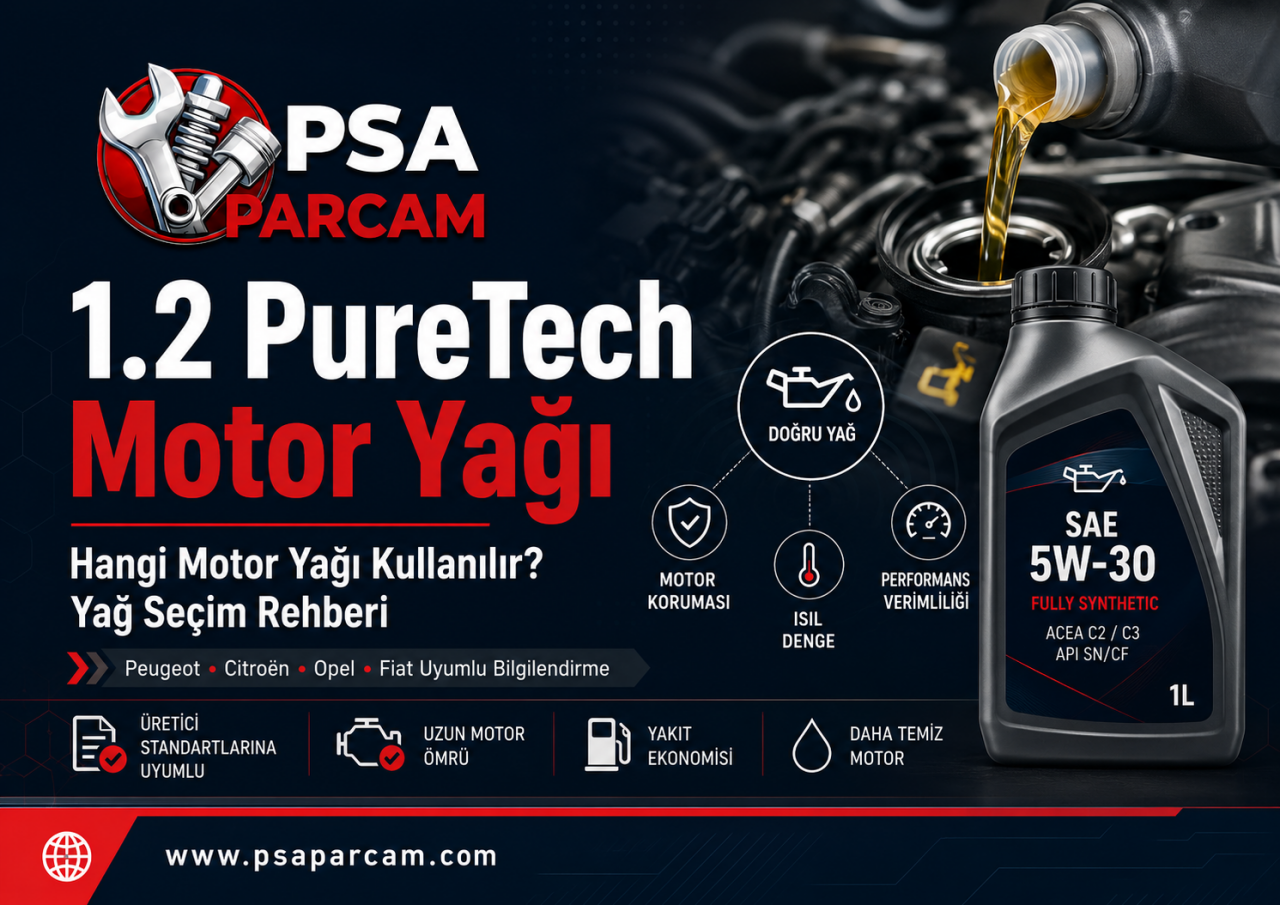 1.2 PureTech motor yağı: Hangi Motor Yağı Kullanılır? Yağ Seçim Rehberi