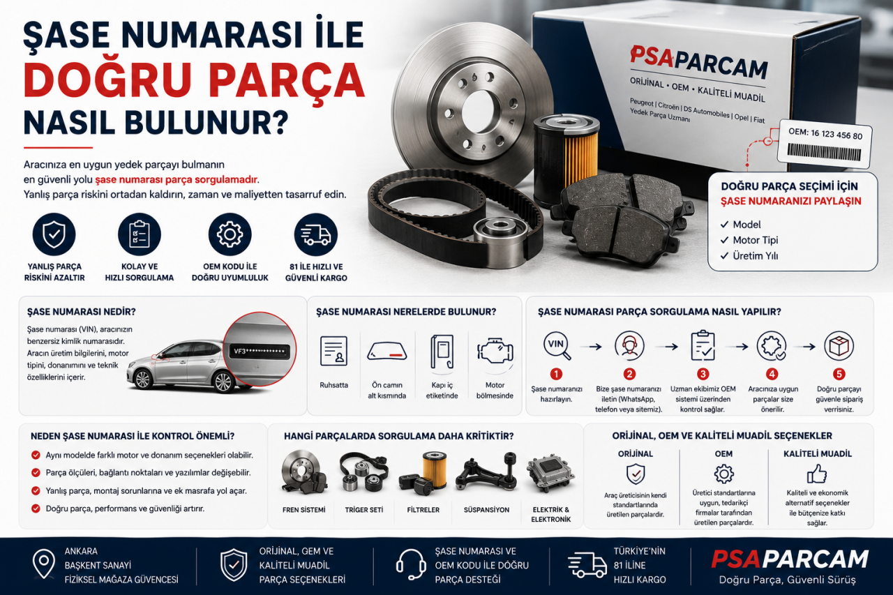 Şase Numarası Parça Sorgulama ile Doğru Parça Nasıl Bulunur?
