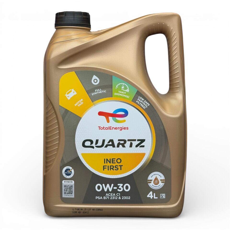 Total 0W30 Quartz İneo First Motor Yağı 4 LT 221324