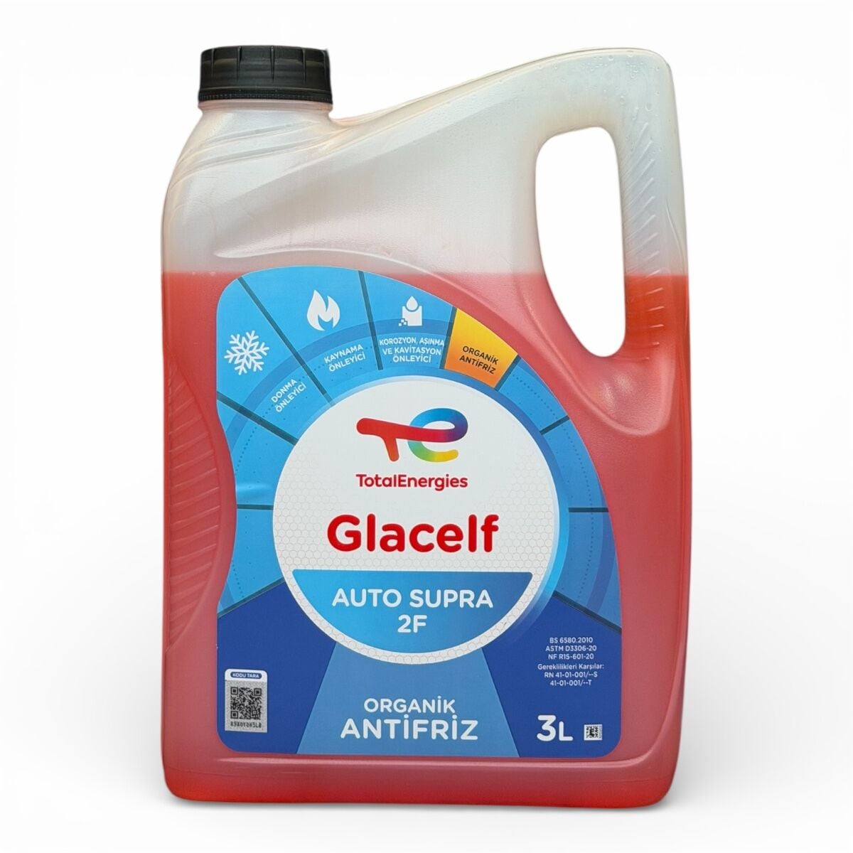 Total Glacelf Auto Supra Kırmızı Antifiriz 3 LT 182645