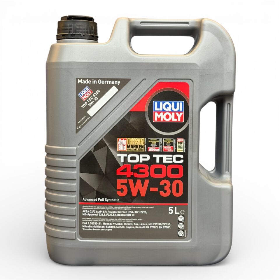 Liqui Moly Top Tec 4300 5W-30 Tam Sentetik Motor Yağı 5 LT 2324