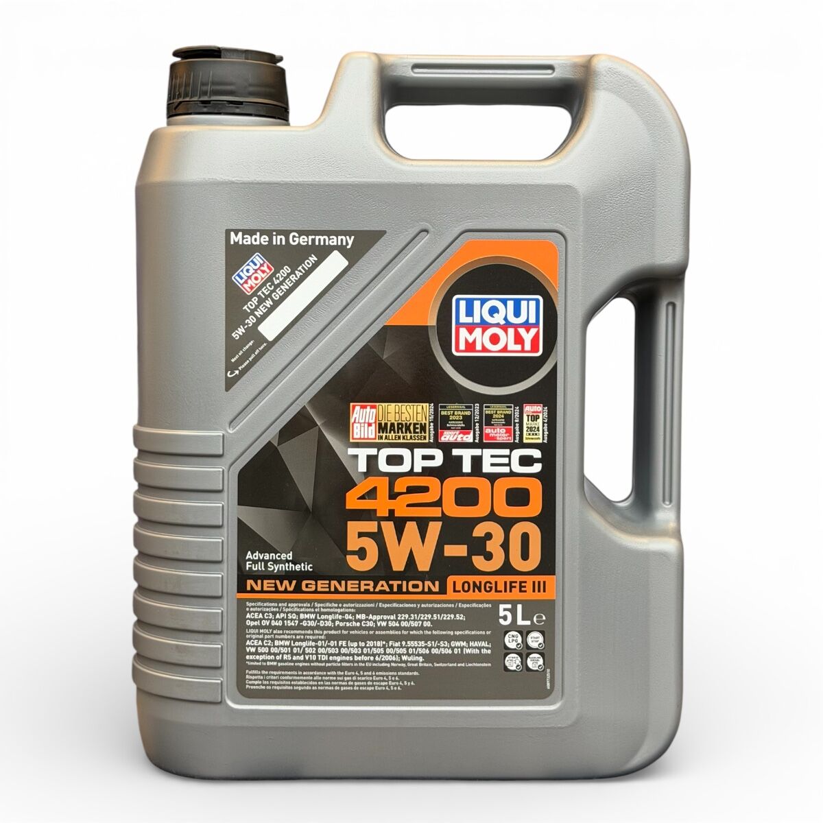 Liqui Moly Top Tec 4200 5W-30 Tam Sentetik Motor Yağı 5 LT 8973