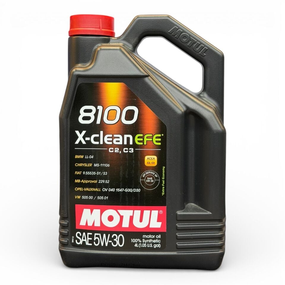 Motul 8100 X-Clean EFE 5W-30 Tam Sentetik Motor Yağı 4 LT 109171