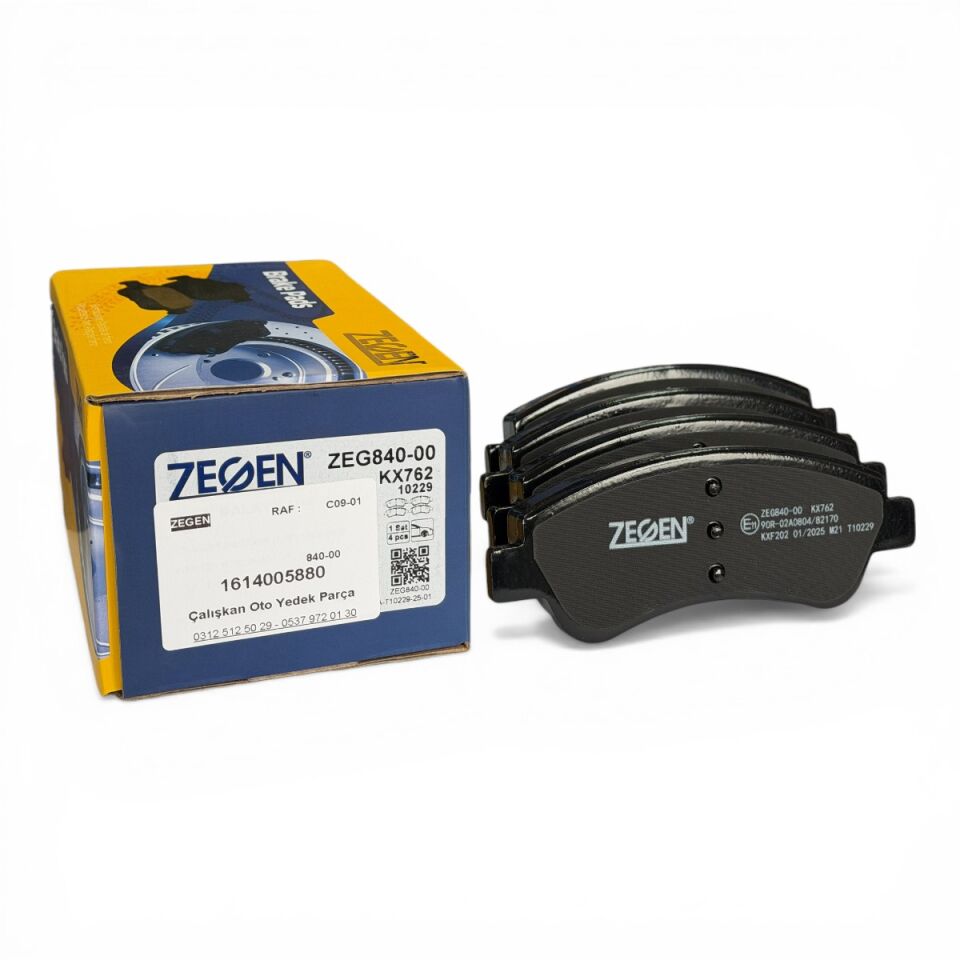 Peugeot 2008 A94F Ön Fren Balatası Zegen 84000 1614005880