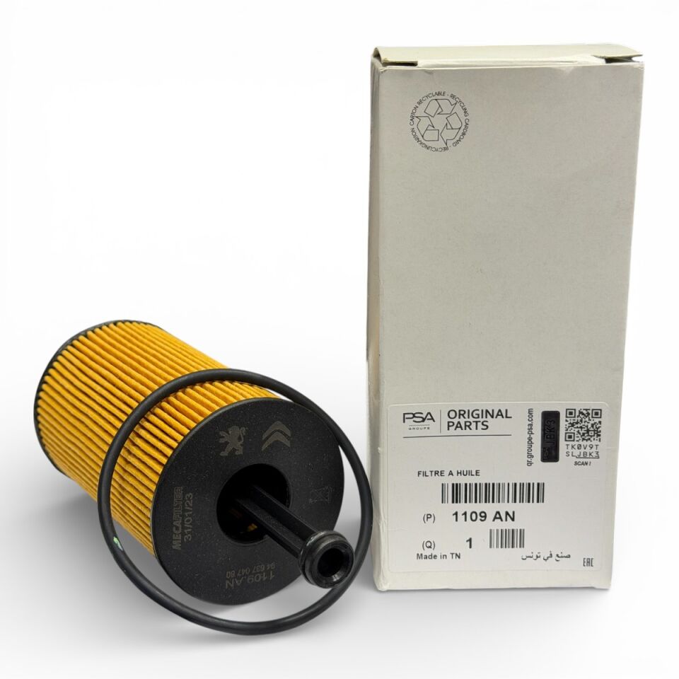 Cıtroen C3 1.4-1.6 Benzinli Yağ Filtresi PSA Orijinal 1109.AN