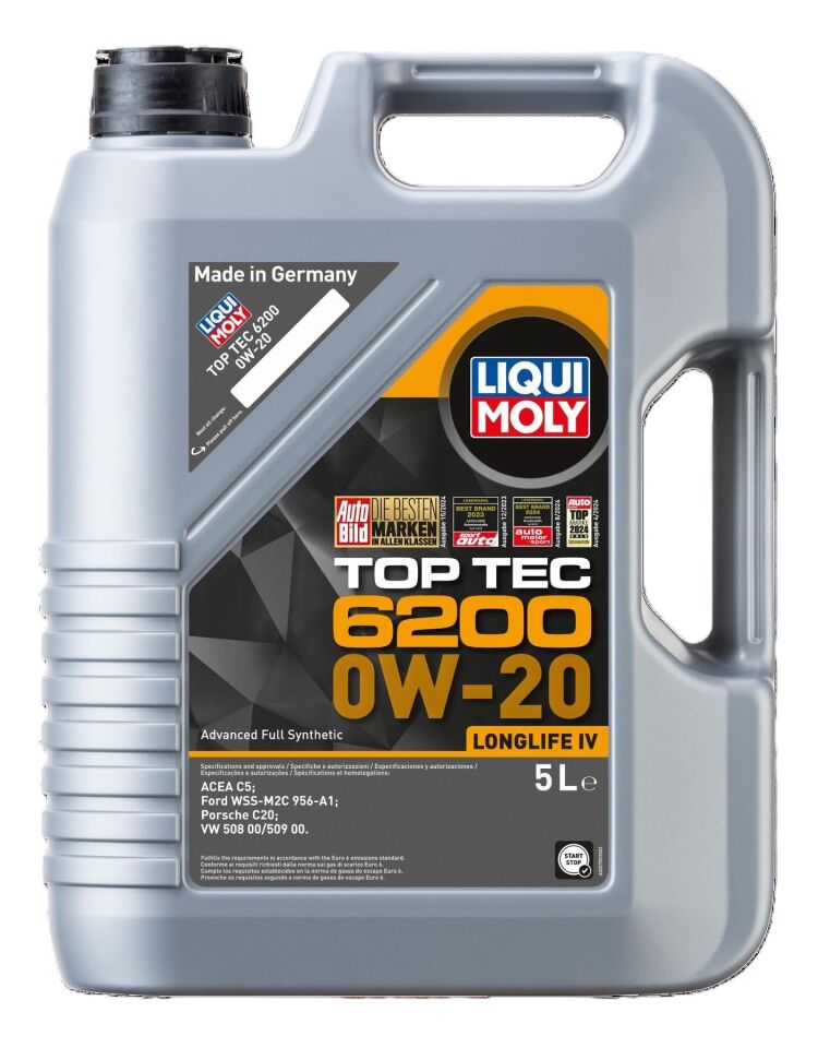 0W20 Motor Yağı Top Tec 6200 5 Litre Liqui Moly 20789