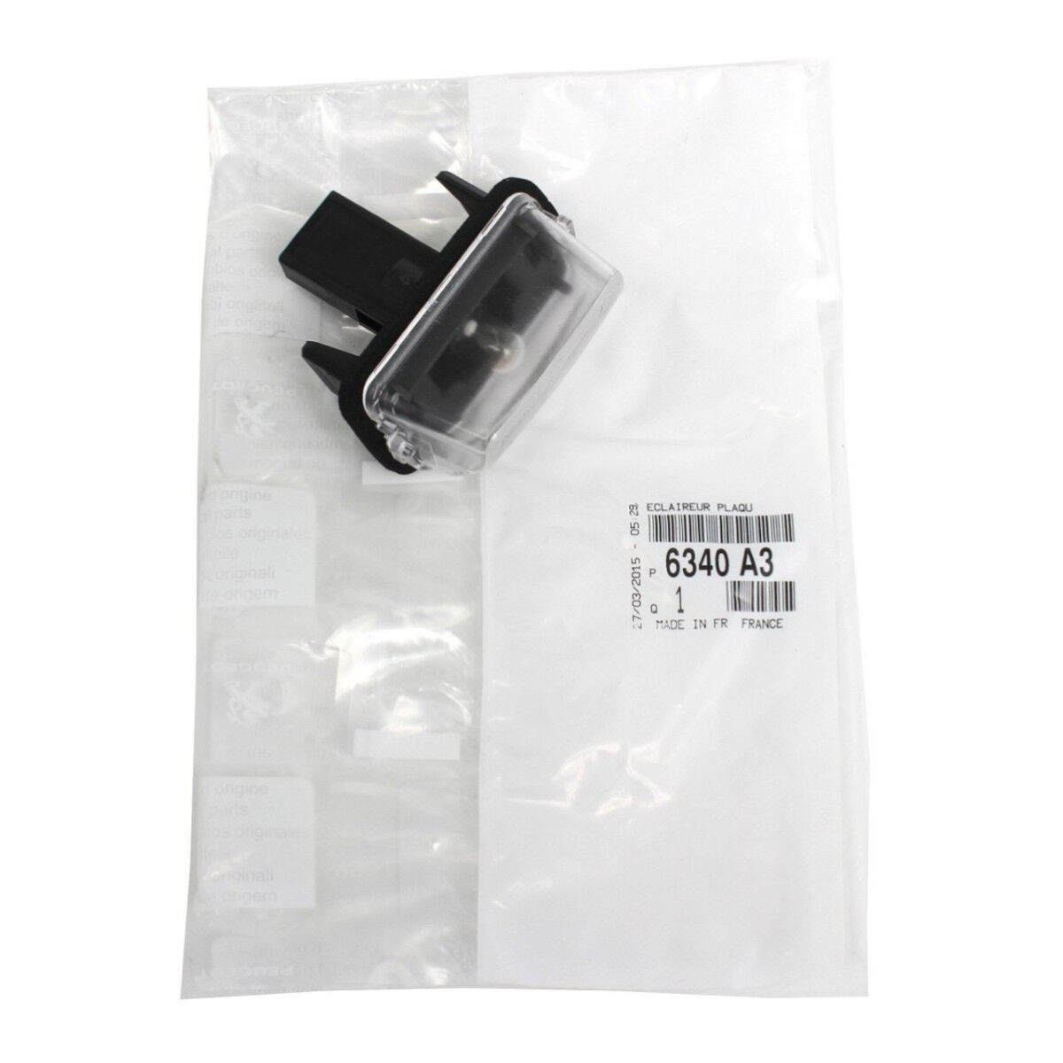 Peugeot 406 Plaka Aydınlatma Lambası PSA Orijinal 6340.A3