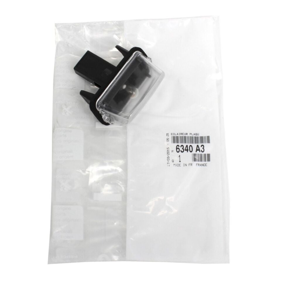 Peugeot Partner K9 Plaka Aydınlatma Lambası PSA Orijinal 6340.A3