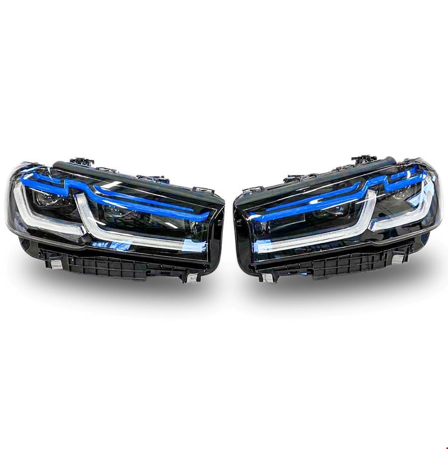 BMW 5 Serisi Ön Far Dönüşüm Set Beyinsiz(Shadw Lazer) G30 2020- Psaparcam G3020-7007LZRSET