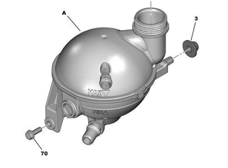 Citroen C4 Yedek Su Deposu 1.6 Hdi PSA Mopar Orijinal 1323.FA