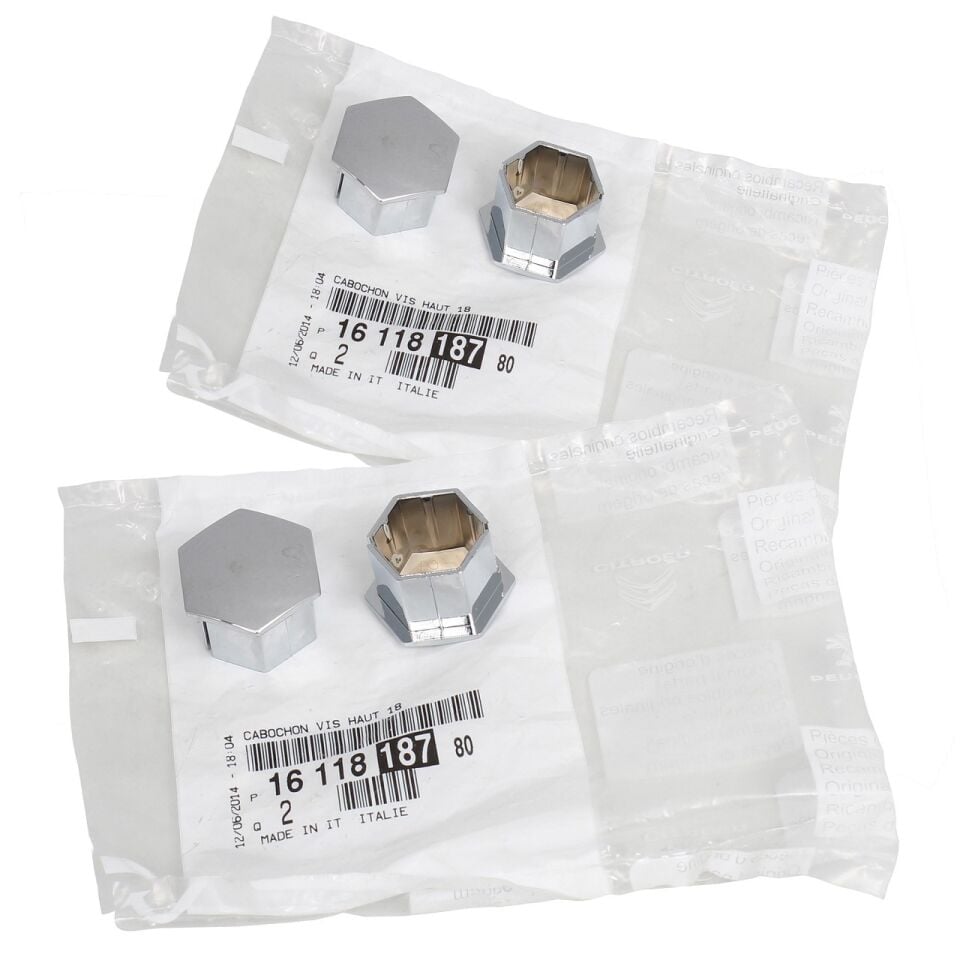 Peugeot Bijon Kapağı Nikelaj Krom PSA Orijinal 1 Adet 1611818780 - 5408.12